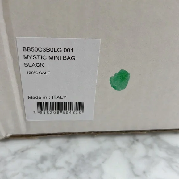 LAST CHANCE.  GONE./SOLD Givenchy Mystic Mini Black Calfskin Handbag. NEW - Picture 9 of 10